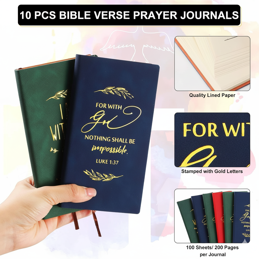 Bible Verse Leather Prayer Journal ( Choose the Bible verse you need)