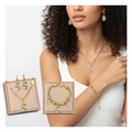 18K gold-plated stainless steel Evil Eye and Hamsa set